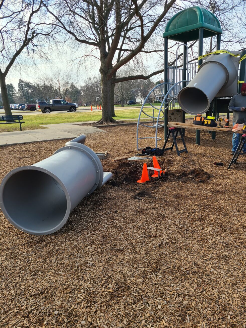 Swingset Repairs Ice Rink and Swing Set Installation in Chicago, IL