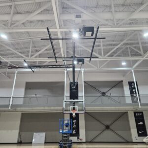 Retractable Basketball System Install 1